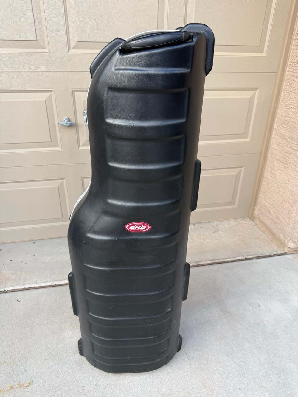 SKB Deluxe ATA Hard Plastic 2 Wheeled Golf Bag Travel Case-NO KEYS